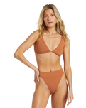 The Billabong Womens Sol Search Aruba Bikini Bottoms in Golden Brown