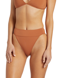 The Billabong Womens Sol Search Aruba Bikini Bottoms in Golden Brown