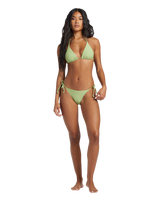 The Billabong Womens Tanlines Tie Side Tropic in Palm Green