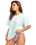 The Billabong Womens New Love T-Shirt in Lit Skies