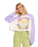 The Billabong Womens Beach Boyfriend Baseball T-Shirt in Lilac Breeze