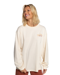 The Billabong Womens Karma Tiger T-Shirt in Antique White