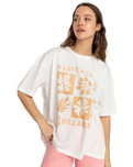 The Billabong Womens In Love With The Sun T-Shirt in Salt Crystal