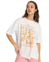 The Billabong Womens In Love With The Sun T-Shirt in Salt Crystal