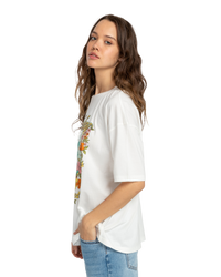 The Billabong Womens Return To Paradise T-Shirt in Salt Crystal