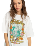 The Billabong Womens Return To Paradise T-Shirt in Salt Crystal