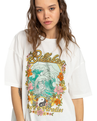 The Billabong Womens Return To Paradise T-Shirt in Salt Crystal