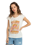 The Billabong Womens All Night T-Shirt in Salt Crystal