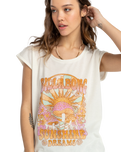 The Billabong Womens All Night T-Shirt in Salt Crystal