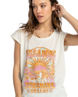 The Billabong Womens All Night T-Shirt in Salt Crystal