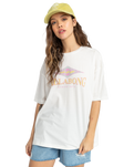 The Billabong Womens Diamond Wave T-Shirt in Salt Crystal