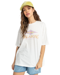 The Billabong Womens Diamond Wave T-Shirt in Salt Crystal