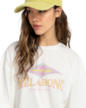 The Billabong Womens Diamond Wave T-Shirt in Salt Crystal