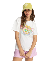 The Billabong Womens Around The Sun T-Shirt in Salt Crystal