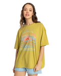 The Billabong Womens Sunrise On The Horizon T-Shirt in Green Envy