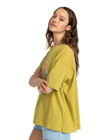 The Billabong Womens Sunrise On The Horizon T-Shirt in Green Envy