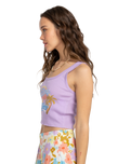 The Billabong Womens Wild Waves Vest in Peaceful Lilac