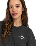 The Billabong Womens Bright Side T-Shirt in Off Black