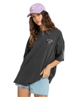 The Billabong Womens Sunday Sesh T-Shirt in Off Black