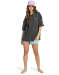 The Billabong Womens Sunday Sesh T-Shirt in Off Black