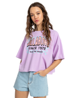 The Billabong Womens Since 73 T-Shirt in Peaceful Lilac