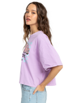 The Billabong Womens Since 73 T-Shirt in Peaceful Lilac