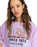 The Billabong Womens Since 73 T-Shirt in Peaceful Lilac