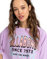 The Billabong Womens Since 73 T-Shirt in Peaceful Lilac