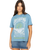 The Billabong Womens Lost In Bliss T-Shirt in Blue Shadow