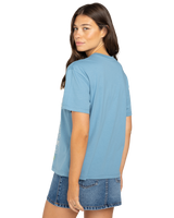 The Billabong Womens Lost In Bliss T-Shirt in Blue Shadow