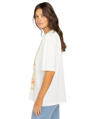 The Billabong Womens Love Is All T-Shirt in Salt Crystal