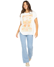 The Billabong Womens Love Is All T-Shirt in Salt Crystal