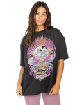 The Billabong Womens Natural Mystic T-Shirt in Off Black