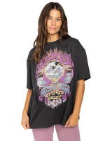 The Billabong Womens Natural Mystic T-Shirt in Off Black