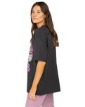 The Billabong Womens Natural Mystic T-Shirt in Off Black