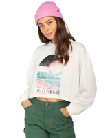 The Billabong Womens Find Your Coast Long Sleeve T-Shirt in Salt Crystal