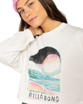 The Billabong Womens Find Your Coast Long Sleeve T-Shirt in Salt Crystal