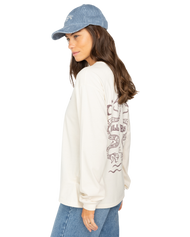 The Billabong Womens No Bad Days T-Shirt in White Cap