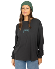 The Billabong Womens Still Karma T-Shirt in Off Black