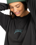 The Billabong Womens Still Karma T-Shirt in Off Black