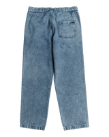 The Billabong Mens Larry Elastic Denim Trousers in Washed Blue