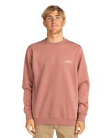 The Billabong Mens Arch Sweatshirt in Rosewood