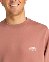 The Billabong Mens Arch Sweatshirt in Rosewood