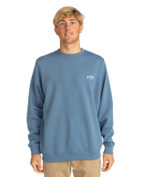 The Billabong Mens Arch Sweatshirt in Vintage Indigo