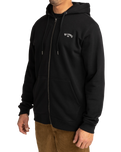 The Billabong Mens Arch Zip Hoodie in Black