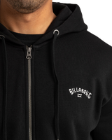 The Billabong Mens Arch Zip Hoodie in Black