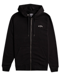 The Billabong Mens Arch Zip Hoodie in Black