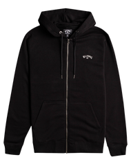 The Billabong Mens Arch Zip Hoodie in Black