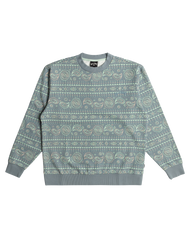 The Billabong Mens Halfrack Sweatshirt in Washed Blue