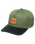 The Billabong Mens Stacked Snapback Cap in Military